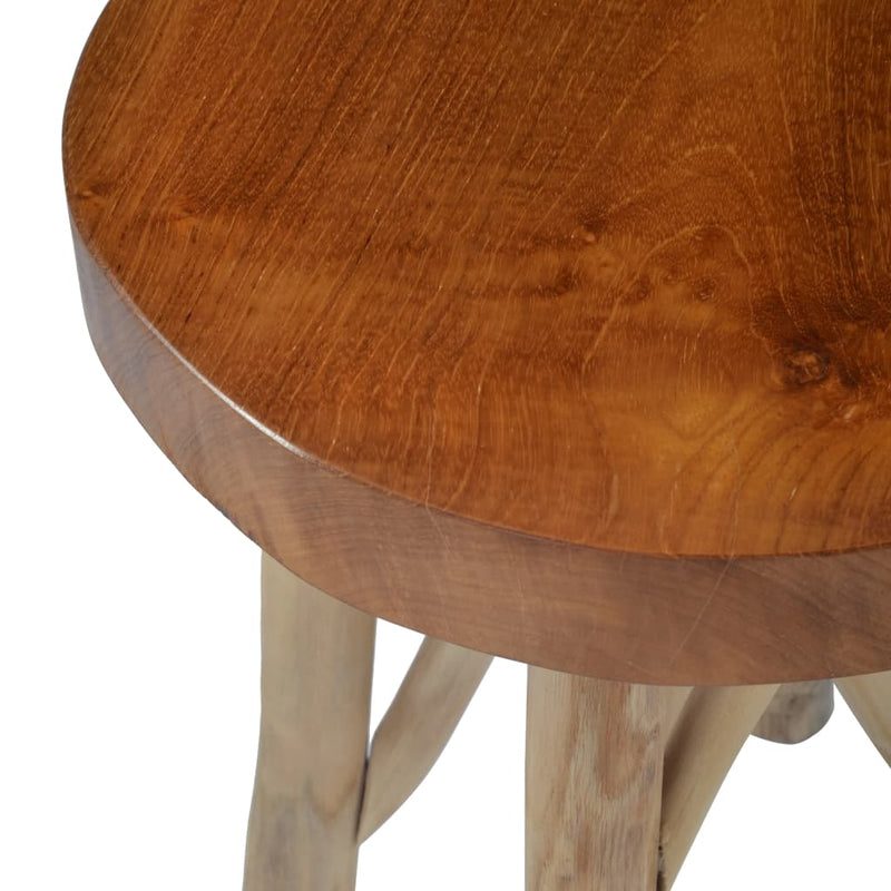 vidaXL Stool Brown Teak Wood