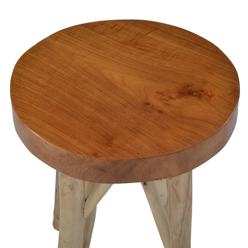 vidaXL Stool Brown Teak Wood