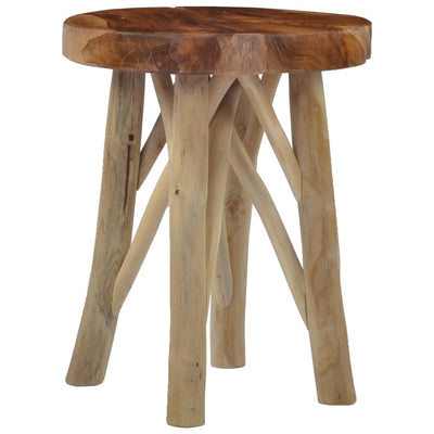 vidaXL Stool Brown Teak Wood