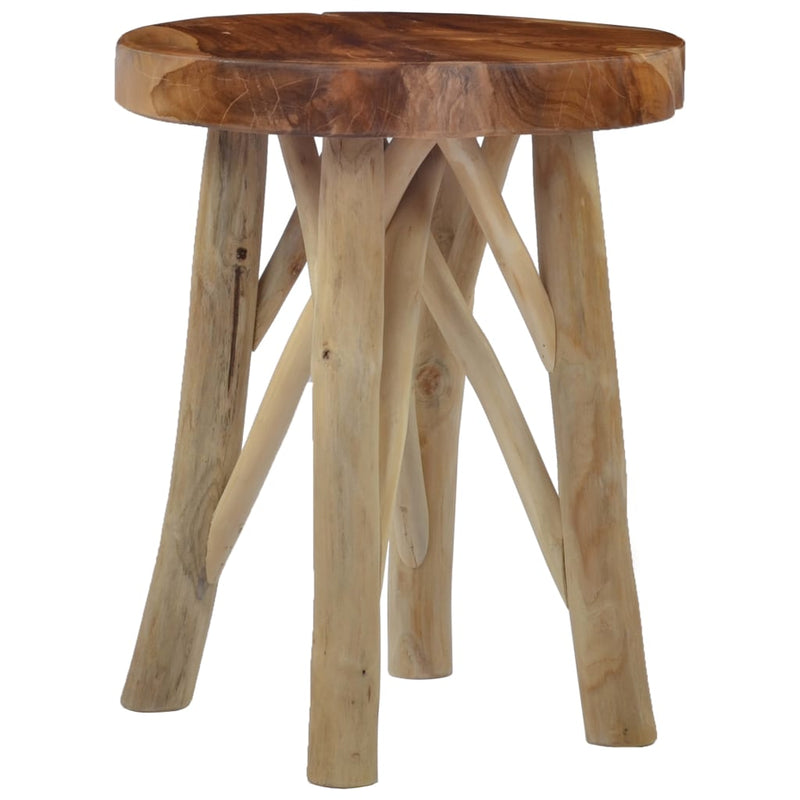 vidaXL Stool Brown Teak Wood