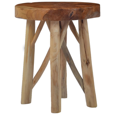 vidaXL Stool Brown Teak Wood