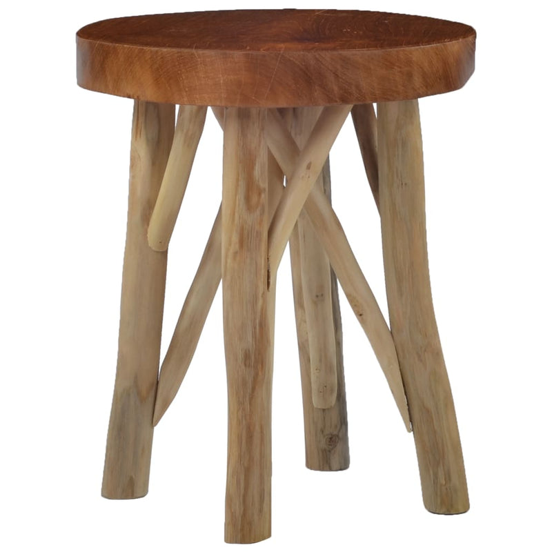 vidaXL Stool Brown Teak Wood