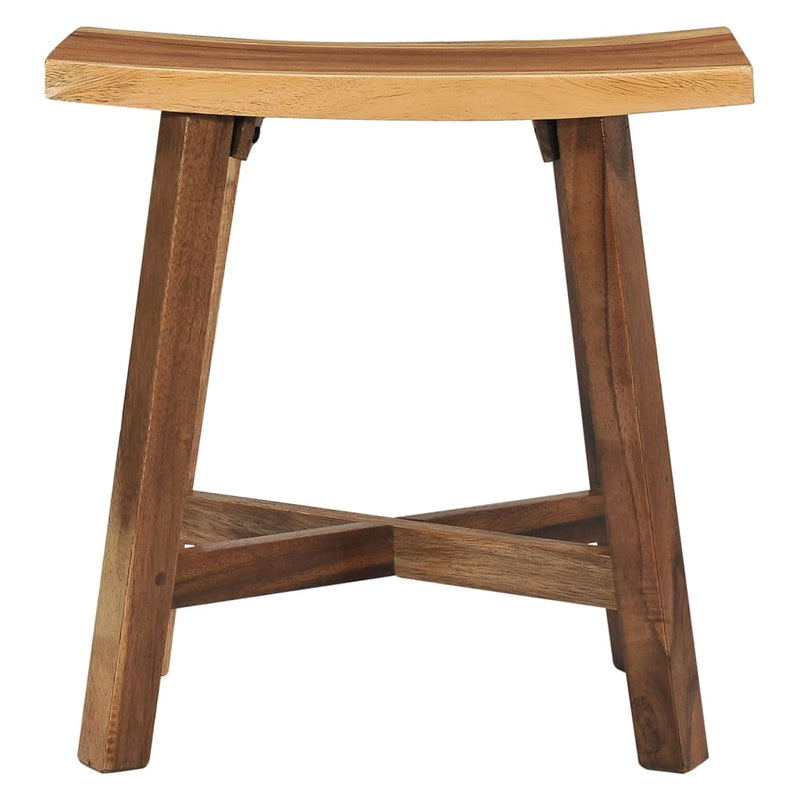 vidaXL Bathroom Stool Solid Suar Wood