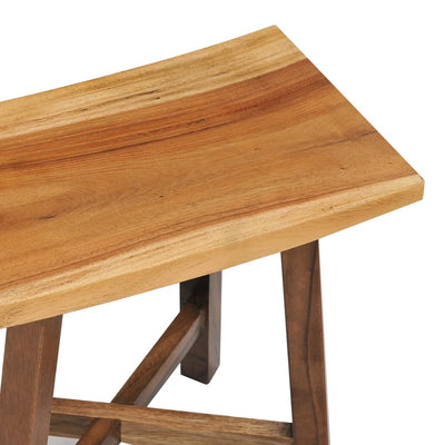vidaXL Bathroom Stool Solid Suar Wood