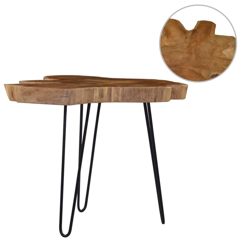 vidaXL Coffee Table (60-70)x45 cm Teak Wood