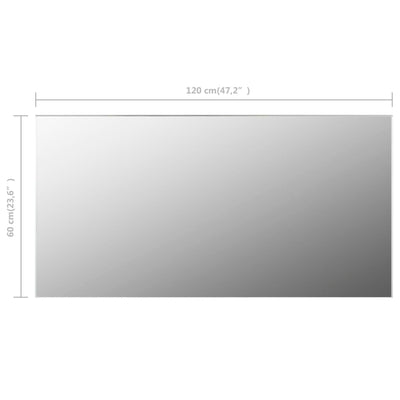vidaXL Frameless Mirror 80x60 cm Glass