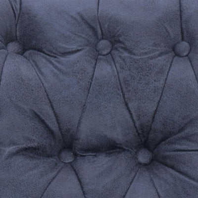 vidaXL Reclining Chair Grey Faux Suede Leather