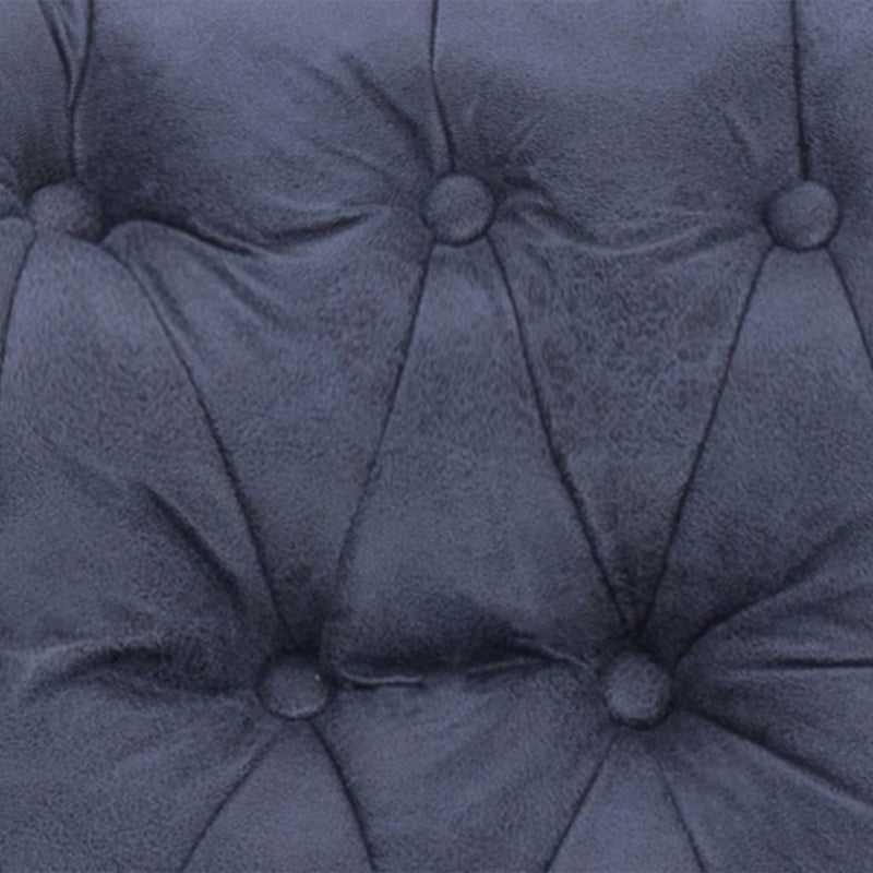 vidaXL Reclining Chair Grey Faux Suede Leather