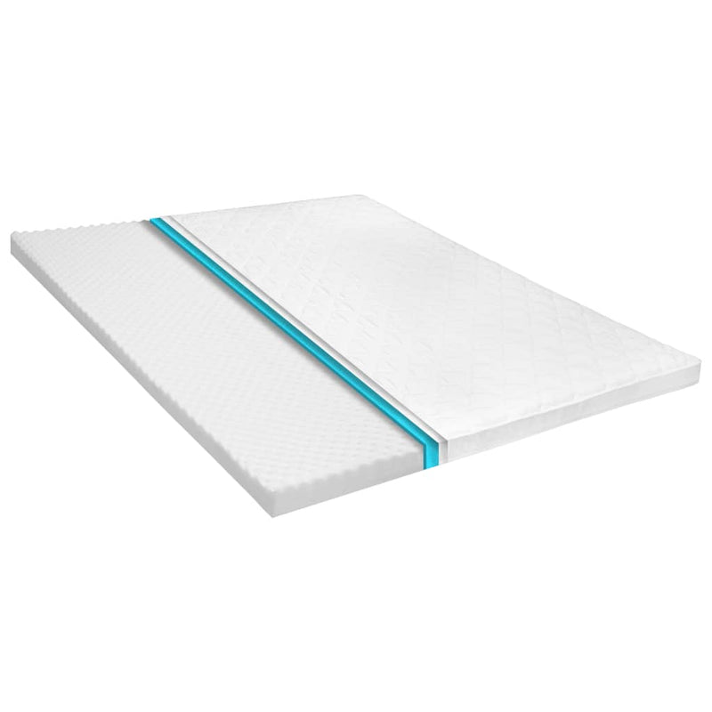 vidaXL Mattress Topper 140x200 cm Cold Foam Egg Profile 6 cm