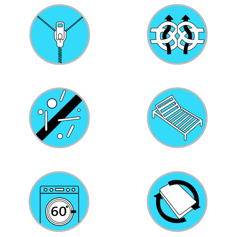 vidaXL Mattress Topper 180x200 cm Cold Foam Egg Profile 6 cm