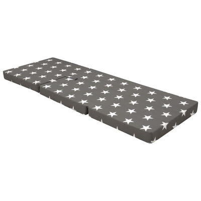 vidaXL Trifold Foam Mattress 190 x 70 x 9 cm Black