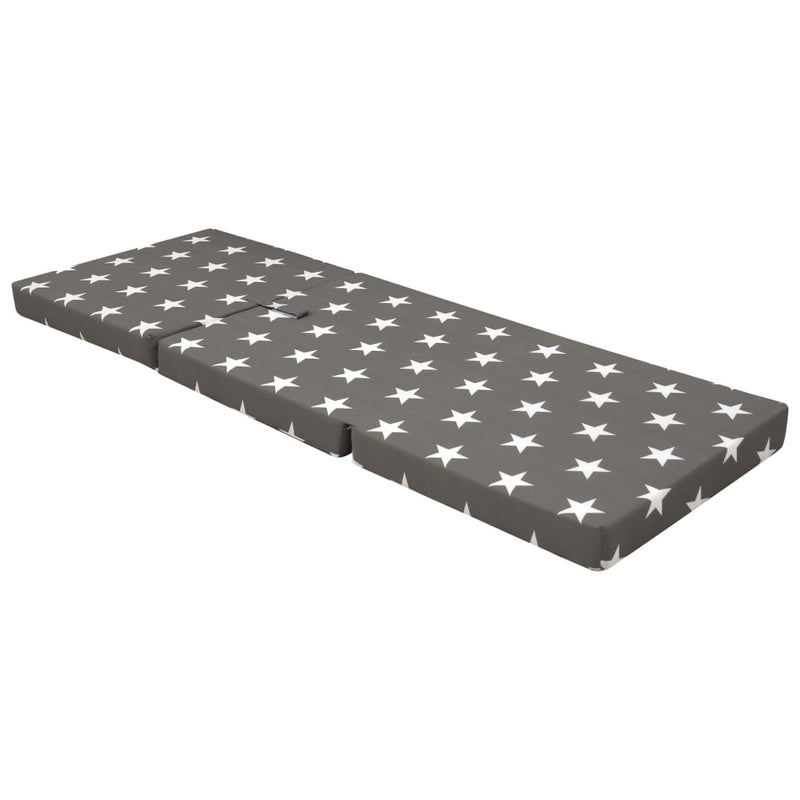 vidaXL Trifold Foam Mattress 190 x 70 x 9 cm Black