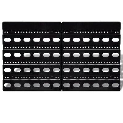 vidaXL Wall Mounted Garage Plastic Storage Bin Set 30 pcs Blue & Red