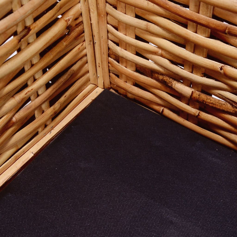 vidaXL 2-Seater Garden Sofa Natural Rattan