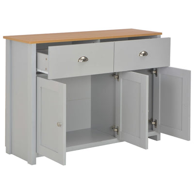 vidaXL Sideboard Grey 112x35x81 cm