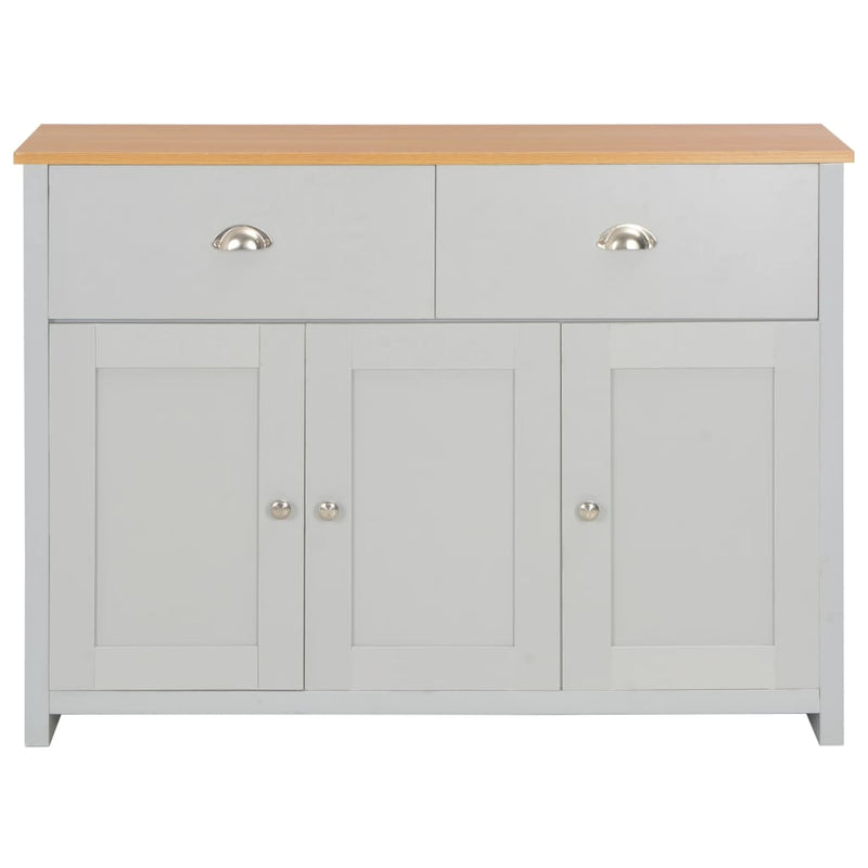 vidaXL Sideboard Grey 112x35x81 cm