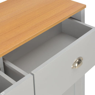 vidaXL Sideboard Grey 112x35x81 cm