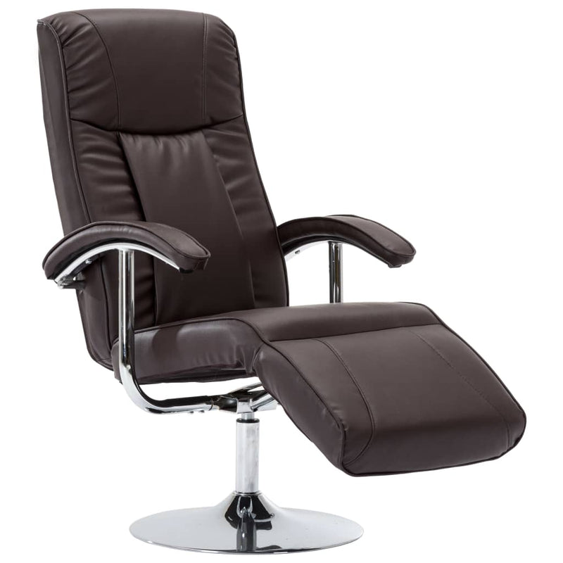 vidaXL TV Armchair Black Faux Leather