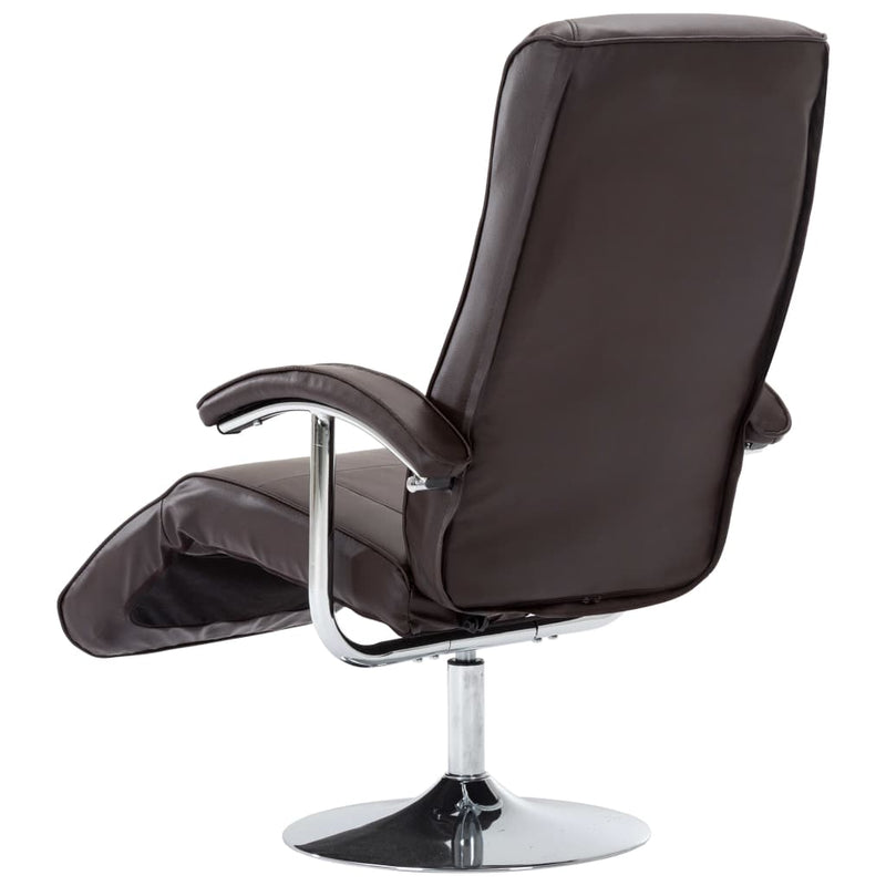 vidaXL TV Armchair Black Faux Leather