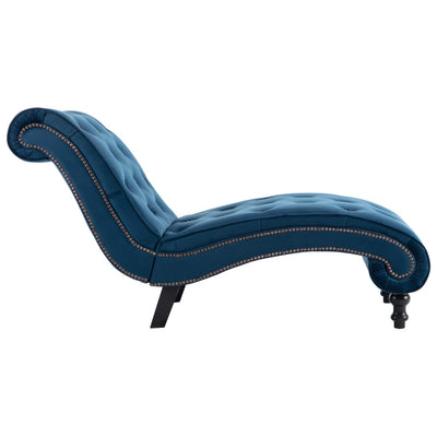 vidaXL Chaise Lounge Black Velvet