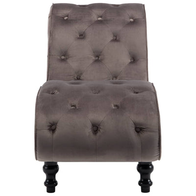 vidaXL Chaise Lounge Black Velvet