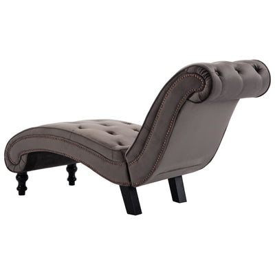 vidaXL Chaise Lounge Black Velvet