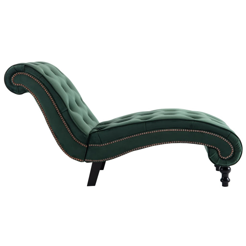 vidaXL Chaise Lounge Black Velvet