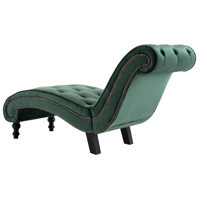 vidaXL Chaise Lounge Black Velvet