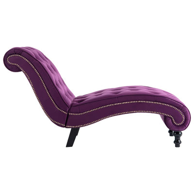 vidaXL Chaise Lounge Black Velvet