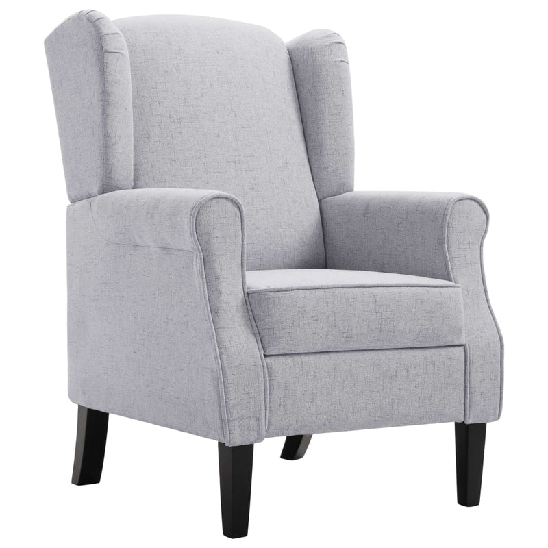 vidaXL Armchair Beige Fabric