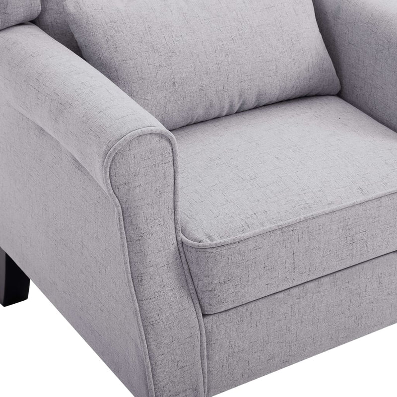 vidaXL Armchair Beige Fabric