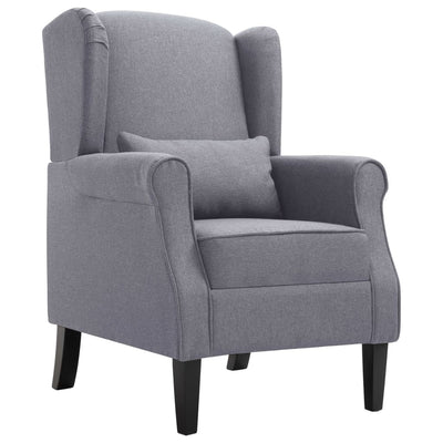 vidaXL Armchair Beige Fabric