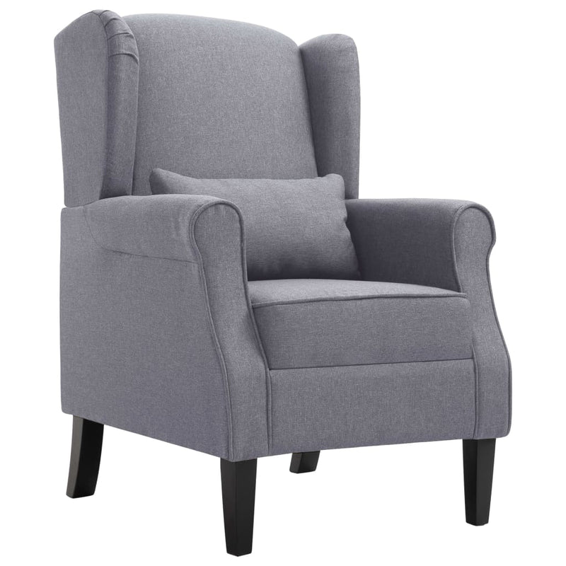 vidaXL Armchair Beige Fabric