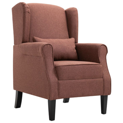vidaXL Armchair Beige Fabric