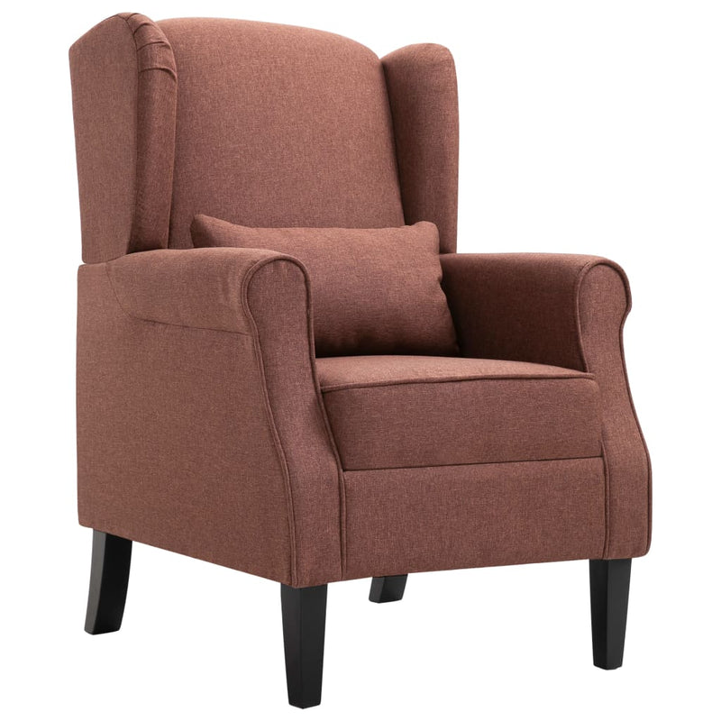 vidaXL Armchair Beige Fabric