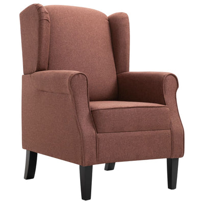 vidaXL Armchair Beige Fabric