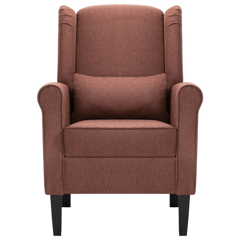 vidaXL Armchair Beige Fabric