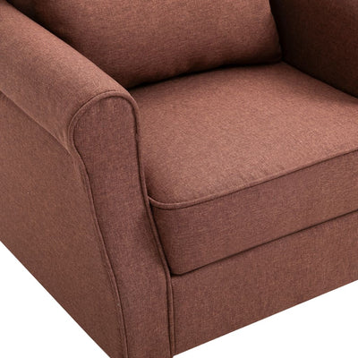 vidaXL Armchair Beige Fabric