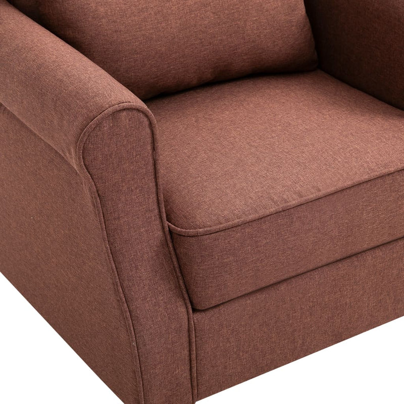 vidaXL Armchair Beige Fabric