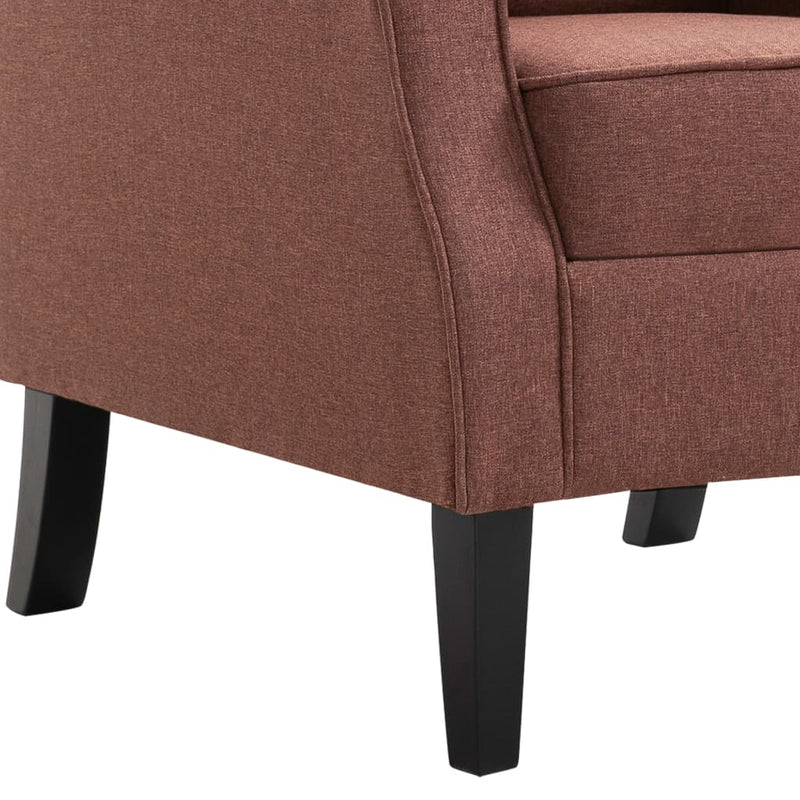 vidaXL Armchair Beige Fabric
