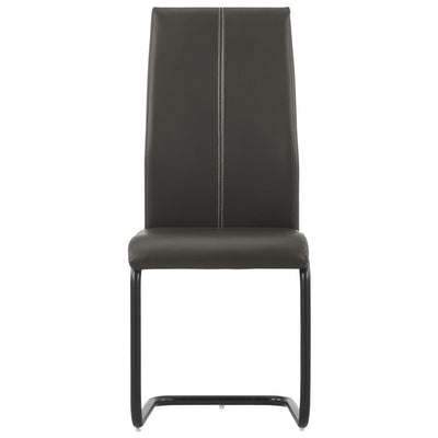 vidaXL Cantilever Dining Chairs 2 pcs Blue Faux Leather