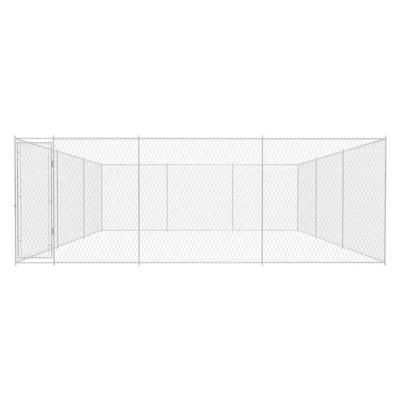 vidaXL Outdoor Dog Kennel Galvanised Steel 950x570x185 cm