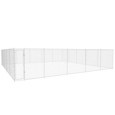 vidaXL Outdoor Dog Kennel Galvanised Steel 950x570x185 cm