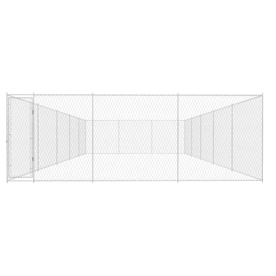 vidaXL Outdoor Dog Kennel Galvanised Steel 950x570x185 cm
