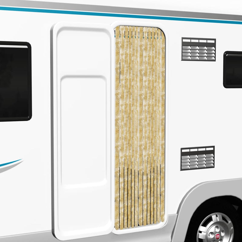 vidaXL Insect Curtain Beige 56x185 cm Chenille