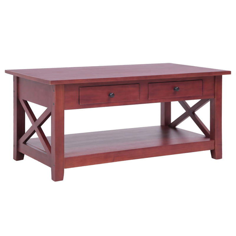 vidaXL Coffee Table Brown 100x55x46 cm Solid Mahogany Wood