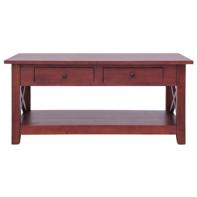 vidaXL Coffee Table Brown 100x55x46 cm Solid Mahogany Wood