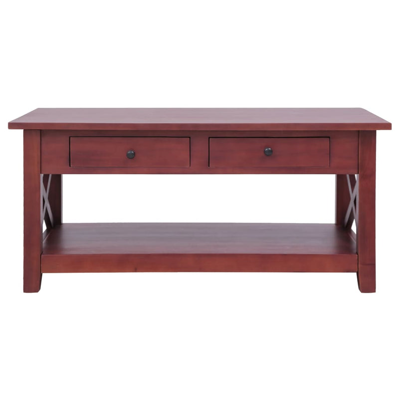 vidaXL Coffee Table Brown 100x55x46 cm Solid Mahogany Wood