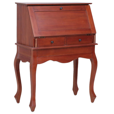vidaXL Secretary Desk 78x42x103 cm Solid Mahogany Wood