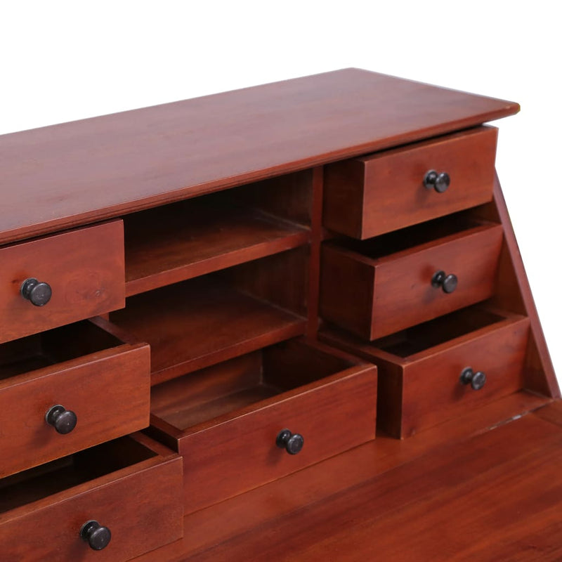 vidaXL Secretary Desk 78x42x103 cm Solid Mahogany Wood